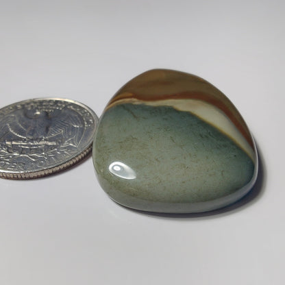 Polychrome Jasper gemstone cabochon - natural crystal healing stone for jewelry making by SemiPreciousCabs