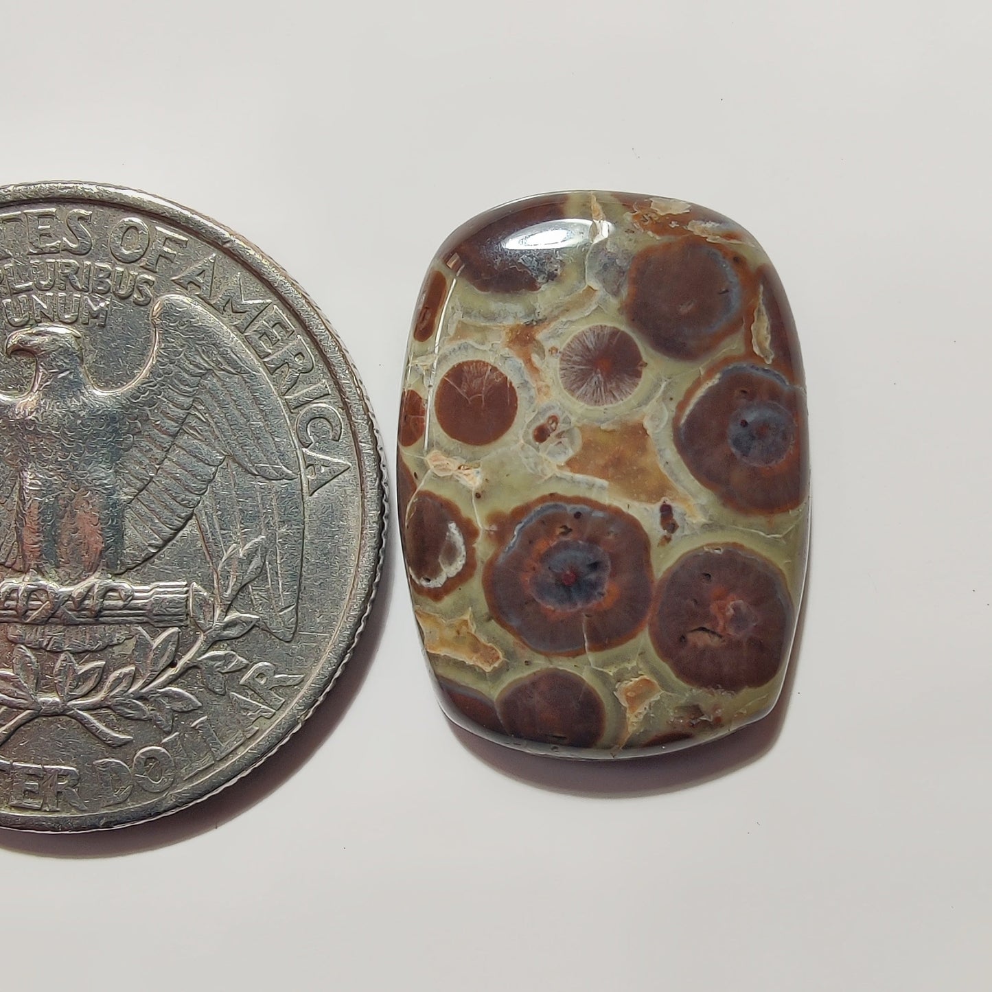 Asteroid Jasper gemstone cabochon - natural crystal healing stone for jewelry making by SemiPreciousCabs