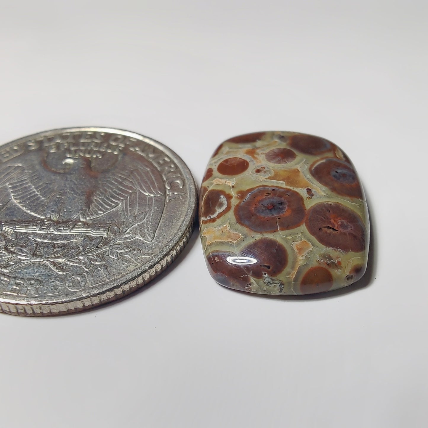 Asteroid Jasper gemstone cabochon - natural crystal healing stone for jewelry making by SemiPreciousCabs