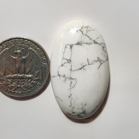 Howlite gemstone cabochon - natural crystal healing stone for jewelry making by SemiPreciousCabs