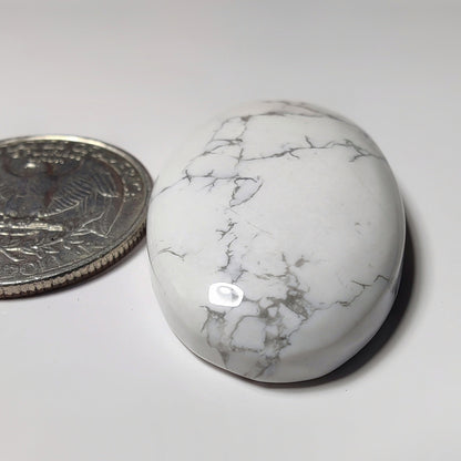 Howlite gemstone cabochon - natural crystal healing stone for jewelry making by SemiPreciousCabs