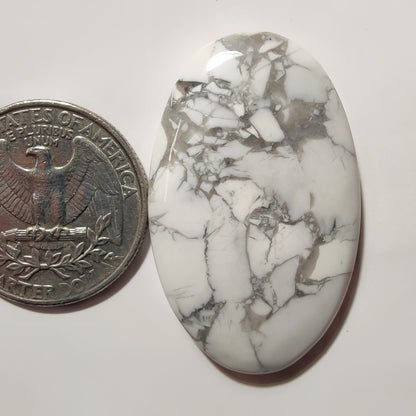 Howlite gemstone cabochon - natural crystal healing stone for jewelry making by SemiPreciousCabs