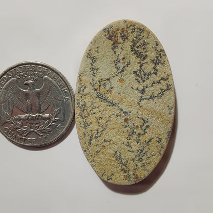 Psilomelane Dendritic Agate gemstone cabochon - natural crystal healing stone for jewelry making by SemiPreciousCabs