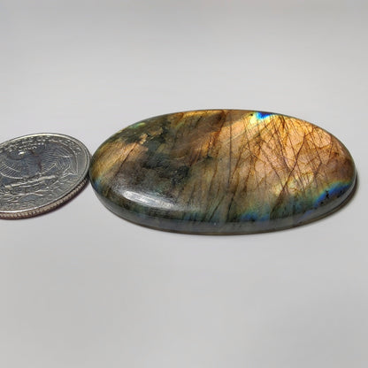 Labradorite gemstone cabochon - natural crystal healing stone for jewelry making by SemiPreciousCabs
