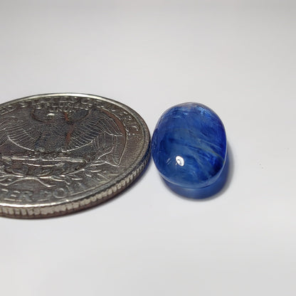 Kyanite gemstone cabochon - natural crystal healing stone for jewelry making by SemiPreciousCabs