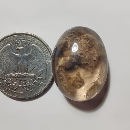 Lodolite gemstone cabochon - natural crystal healing stone for jewelry making by SemiPreciousCabs