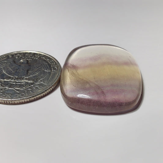 Fluorite gemstone cabochon - natural crystal healing stone for jewelry making by SemiPreciousCabs