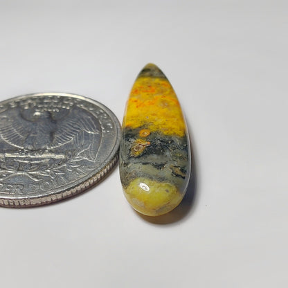 Bumblebee Jasper gemstone cabochon - natural crystal healing stone for jewelry making by SemiPreciousCabs