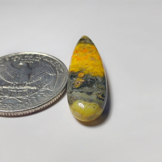 Bumblebee Jasper gemstone cabochon - natural crystal healing stone for jewelry making by SemiPreciousCabs