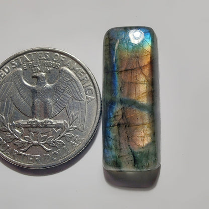 Labradorite gemstone cabochon - natural crystal healing stone for jewelry making by SemiPreciousCabs