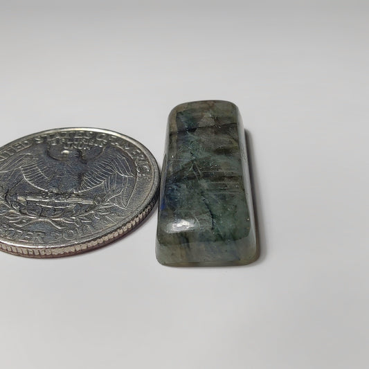 Labradorite gemstone cabochon - natural crystal healing stone for jewelry making by SemiPreciousCabs
