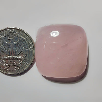 Rose Quartz gemstone cabochon - natural crystal healing stone for jewelry making by SemiPreciousCabs