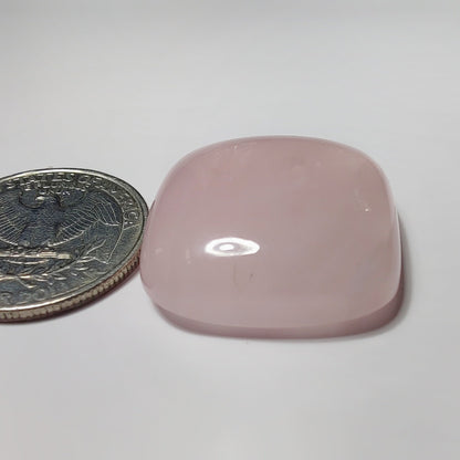 Rose Quartz gemstone cabochon - natural crystal healing stone for jewelry making by SemiPreciousCabs