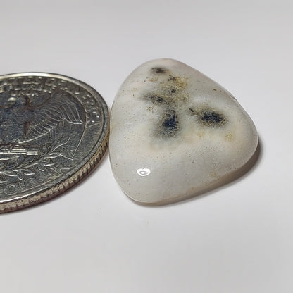 Soler Quartz gemstone cabochon - natural crystal healing stone for jewelry making by SemiPreciousCabs