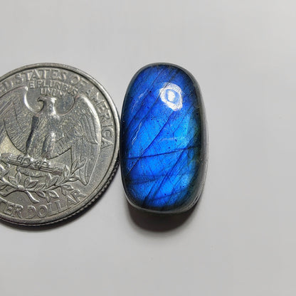 Blue Labradorite gemstone cabochon - natural crystal healing stone for jewelry making by SemiPreciousCabs