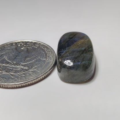 Blue Labradorite gemstone cabochon - natural crystal healing stone for jewelry making by SemiPreciousCabs