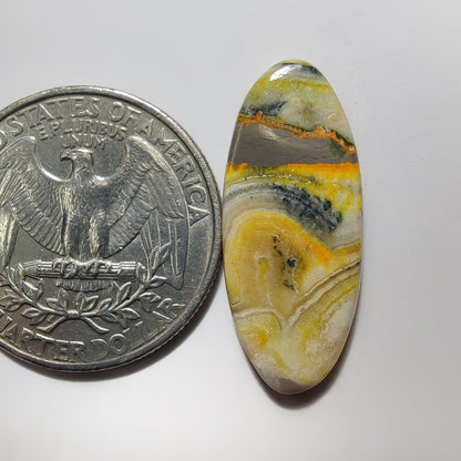 Bumblebee Jasper gemstone cabochon - natural crystal healing stone for jewelry making by SemiPreciousCabs