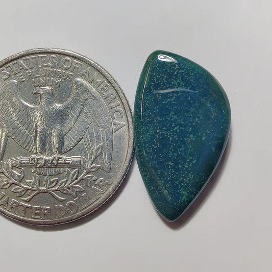 Blood Stone gemstone cabochon - natural crystal healing stone for jewelry making by SemiPreciousCabs