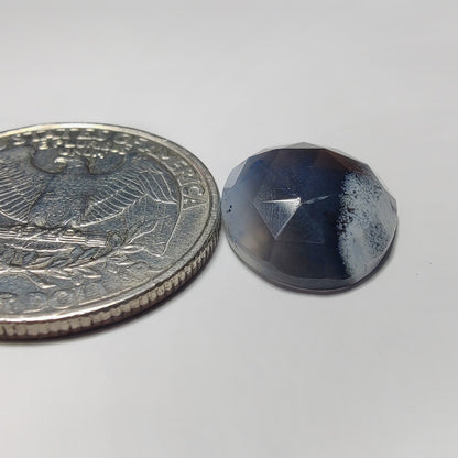 Rose Cut Dendritic Agate gemstone cabochon - natural crystal healing stone for jewelry making by SemiPreciousCabs