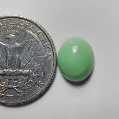 Chrysoprase gemstone cabochon - natural crystal healing stone for jewelry making by SemiPreciousCabs