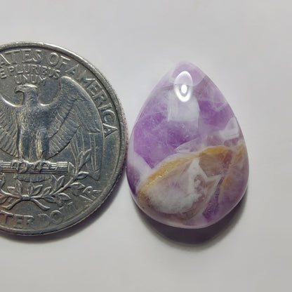Amethyst gemstone cabochon - natural crystal healing stone for jewelry making by SemiPreciousCabs