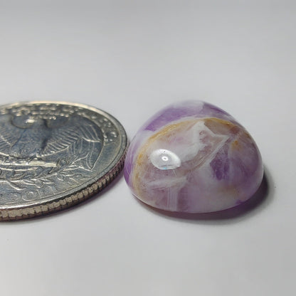 Amethyst gemstone cabochon - natural crystal healing stone for jewelry making by SemiPreciousCabs