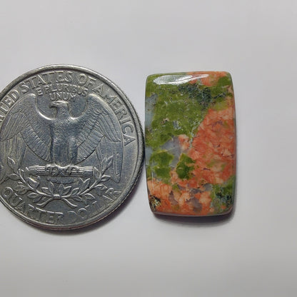 Unakite gemstone cabochon - natural crystal healing stone for jewelry making by SemiPreciousCabs