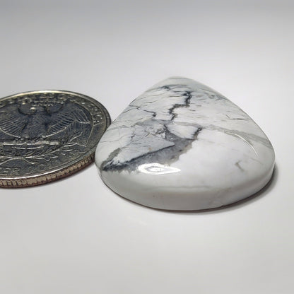 Howlite gemstone cabochon - natural crystal healing stone for jewelry making by SemiPreciousCabs