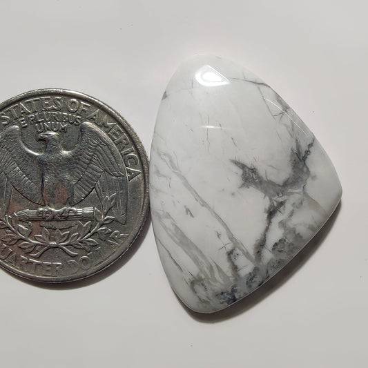 Howlite gemstone cabochon - natural crystal healing stone for jewelry making by SemiPreciousCabs