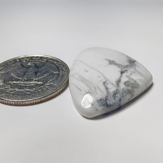 Howlite gemstone cabochon - natural crystal healing stone for jewelry making by SemiPreciousCabs