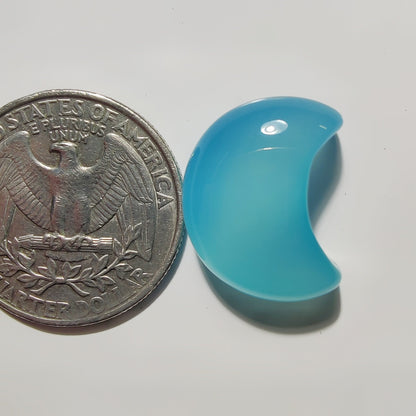 Carved Chalcedony gemstone cabochon - natural crystal healing stone for jewelry making by SemiPreciousCabs