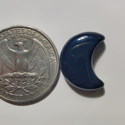 Carved Black Onyx gemstone cabochon - natural crystal healing stone for jewelry making by SemiPreciousCabs