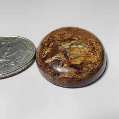 Bronzite gemstone cabochon - natural crystal healing stone for jewelry making by Gemivra