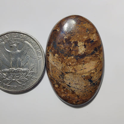 Bronzite gemstone cabochon - natural crystal healing stone for jewelry making by Gemivra