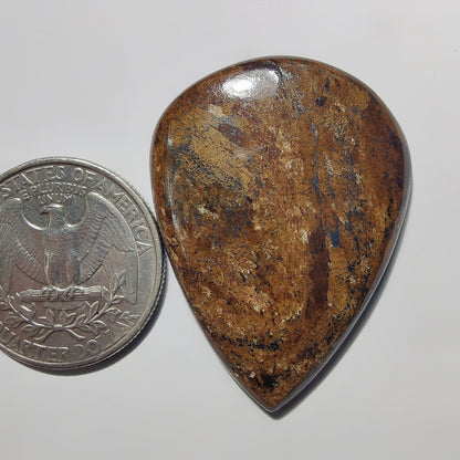 Bronzite gemstone cabochon - natural crystal healing stone for jewelry making by Gemivra