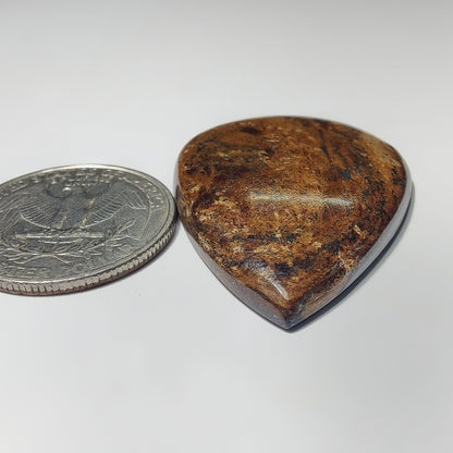 Bronzite gemstone cabochon - natural crystal healing stone for jewelry making by Gemivra