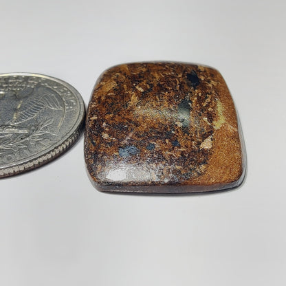 Bronzite gemstone cabochon - natural crystal healing stone for jewelry making by Gemivra