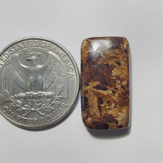 Bronzite gemstone cabochon - natural crystal healing stone for jewelry making by Gemivra