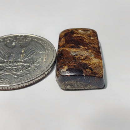 Bronzite gemstone cabochon - natural crystal healing stone for jewelry making by Gemivra