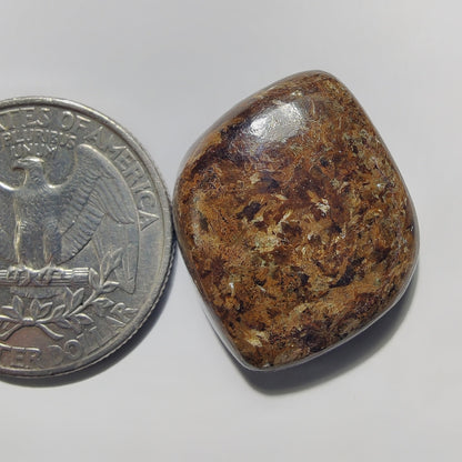 Bronzite gemstone cabochon - natural crystal healing stone for jewelry making by Gemivra