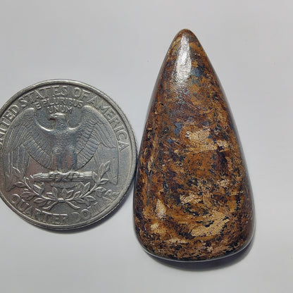 Bronzite gemstone cabochon - natural crystal healing stone for jewelry making by Gemivra