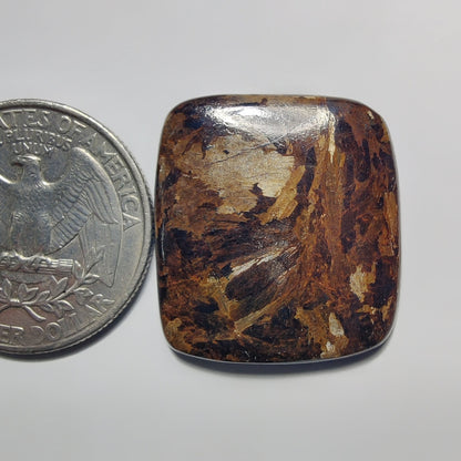 Bronzite gemstone cabochon - natural crystal healing stone for jewelry making by Gemivra