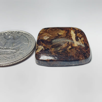 Bronzite gemstone cabochon - natural crystal healing stone for jewelry making by Gemivra