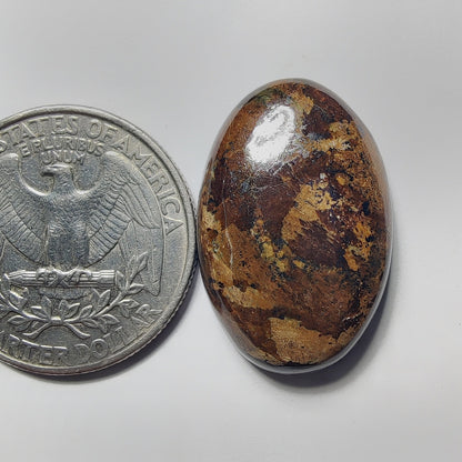 Bronzite gemstone cabochon - natural crystal healing stone for jewelry making by Gemivra