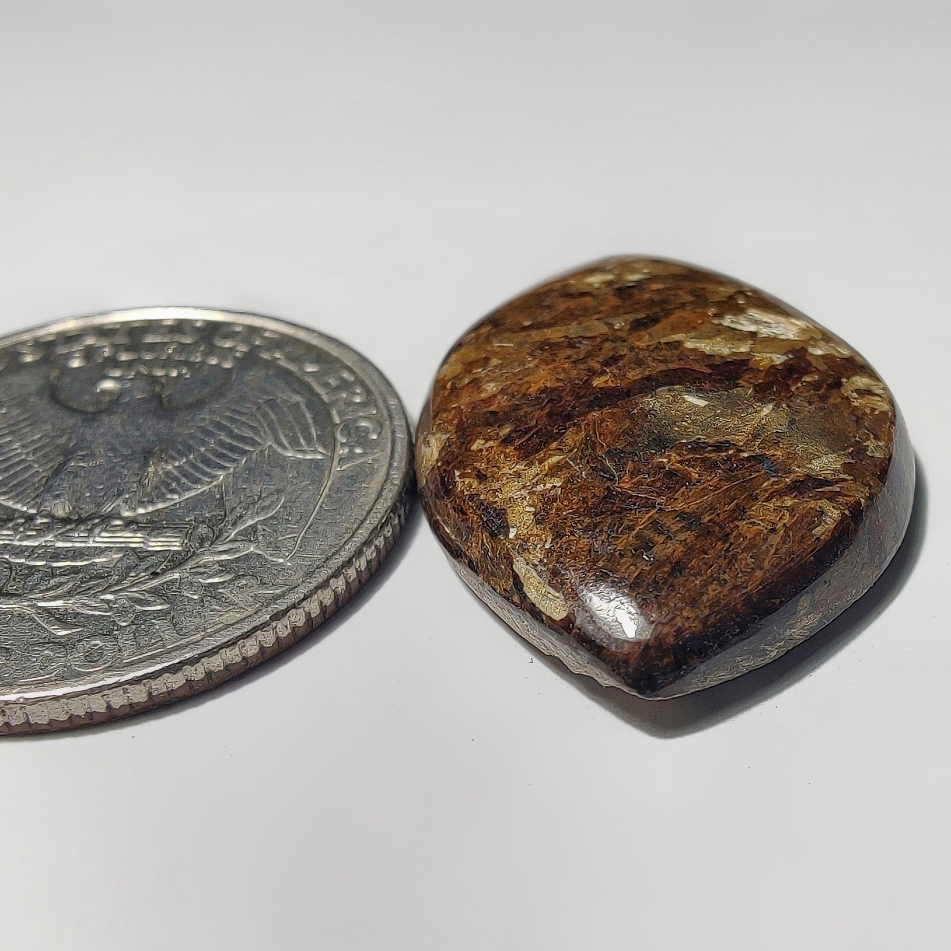 Bronzite gemstone cabochon - natural crystal healing stone for jewelry making by Gemivra