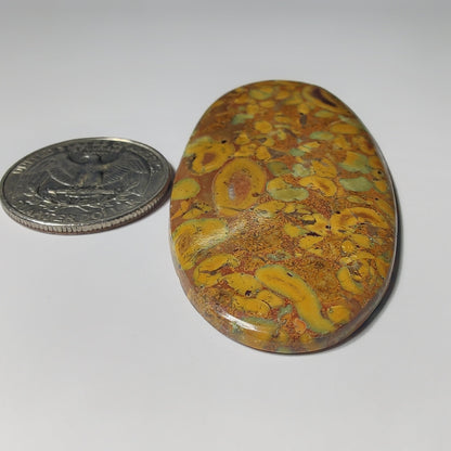 Fruit Jasper gemstone cabochon - natural crystal healing stone for jewelry making by Gemivra