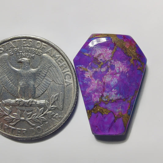 Mohave Turquoise gemstone cabochon - natural crystal healing stone for jewelry making by Gemivra