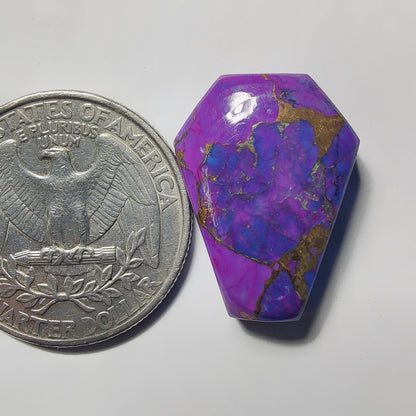 Mohave Turquoise gemstone cabochon - natural crystal healing stone for jewelry making by Gemivra