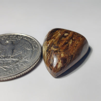 Bronzite gemstone cabochon - natural crystal healing stone for jewelry making by Gemivra