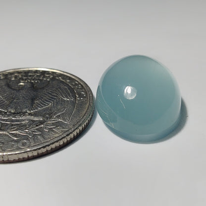 Aquamarine gemstone cabochon - natural crystal healing stone for jewelry making by Gemivra